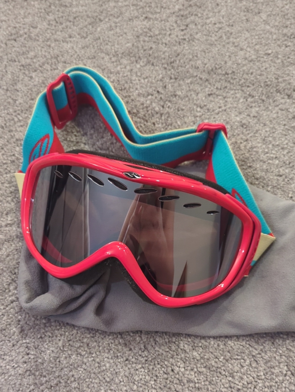 Smith Ski/Snowboard Goggles Teal And Res